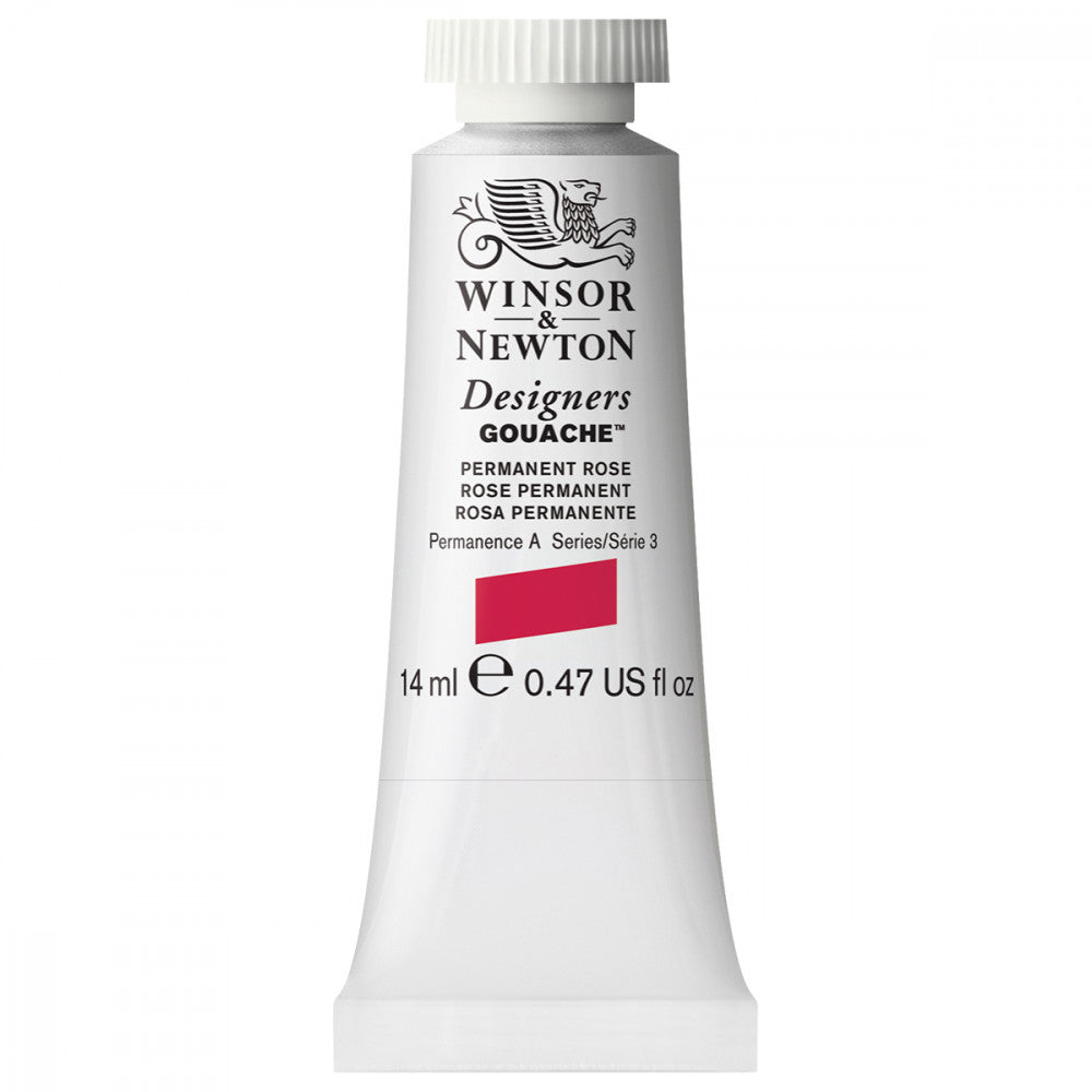 Tinta Guache Winsor & Newton Designers 14ml S3 502 Permanent Rose